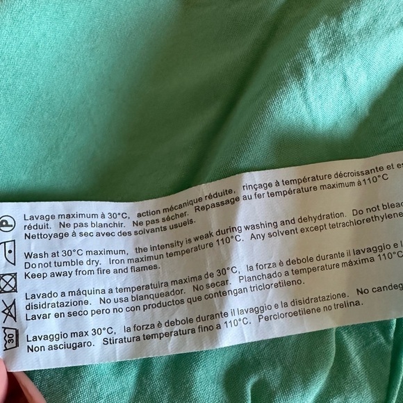 NWOT NastyGal Scalloped Lace Trim Crepe Cami Tank Top In Mint Size L - Picture 7 of 7